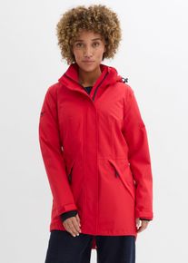 bonprix Wasserdichter Funktions-Parka, rot, Gr.38, Sportliche Regenjacke mit Rei&szlig;verschlusstaschen, A-f&ouml;rmig