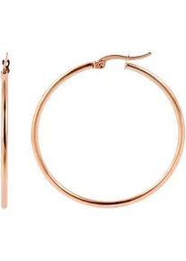 Adelia&acute;s Paar Creolen ADELIA ́S "Damen Ohrringe &ndash; Creole aus Edelstahl", Damen, Gr. Damen, Edelstahl, gold, Ohrringe, Ein Geschenk, das Freude macht