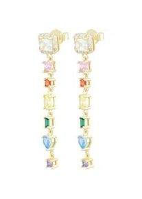 Adelia&acute;s Paar Ohrh&auml;nger ADELIA ́S "Damen Ohrringe &ndash; Ohrstecker aus 925 Silber mit Zirkonia", Damen, Gr. Damen, Silber 925 (Sterlingsilber), gold, Ohrringe, Sch&ouml;ne Geschenkidee zum Muttertag