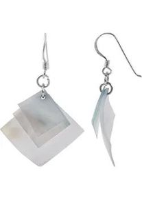 Adelia&acute;s Paar Ohrh&auml;nger ADELIA ́S "Damen Ohrringe &ndash; Ohrh&auml;nger aus 925 Silber mit Perlmutt", Damen, Gr. Damen, Silber 925 (Sterlingsilber), silber, Ohrringe, Zum Verschenken &ndash; ideal zum Valentinstag