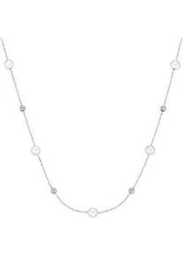 Collier "mit S&uuml;&szlig;wasser-Perlen, Silber 925", silber, Giorgio Martello MILANO, Halsketten, Damen, 45cm, Silber 925 (Sterlingsilber), Collier