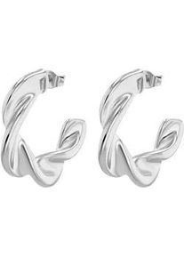 Adelia&acute;s Paar Creolen ADELIA ́S "Damen Ohrringe &ndash; Creole aus Edelstahl", Damen, Gr. Damen, Edelstahl, silber, Ohrringe, Perfekt als Geschenk zum Muttertag