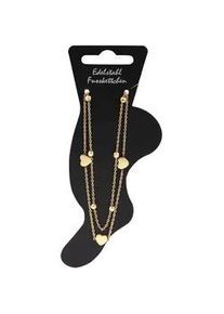 Adelia&acute;s Armband ADELIA ́S "Damen Armband &ndash; Herz aus Edelstahl 22,5 cm", gold, Armb&auml;nder, Damen, 22cm, Edelstahl, Armband, Perfekt als Geschenk f&uuml;r besondere Menschen