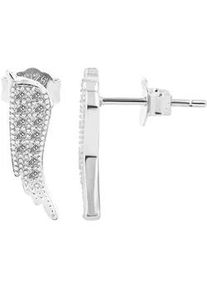 Adelia&acute;s Paar Ohrh&auml;nger ADELIA ́S "Damen Ohrringe &ndash; Ohrstecker Fl&uuml;gel aus 925 Silber", Damen, Gr. Damen, Silber 925 (Sterlingsilber), silber, Ohrringe, Ideal als Geschenk &ndash; dezent und elegant
