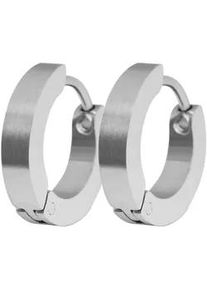 Adelia&acute;s Klappcreolen ADELIA ́S "Unisex Ohrringe &ndash; Klappcreole aus Edelstahl", Damen, Gr. Unisex, Edelstahl, silber, Ohrringe Klappcreolen, Ideal als Geschenk &ndash; dezent und elegant