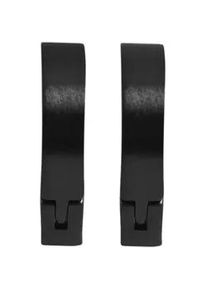 Adelia&acute;s Klappcreolen ADELIA ́S "Unisex Ohrringe &ndash; Klappcreole aus Edelstahl", Damen, Gr. Unisex, Edelstahl, schwarz, Ohrringe Klappcreolen, Ein Geschenk, das Freude macht