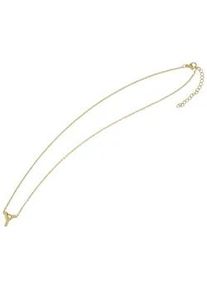 Adelia&acute;s Kette ohne Anh&auml;nger ADELIA ́S "Damen Halskette &ndash; Buchstabe N aus Edelstahl 45+5", gold, Halsketten, Damen, 50cm, Edelstahl, Ideal zum Verschenken &ndash; schlicht und stilvoll