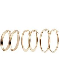 Adelia&acute;s Paar Creolen ADELIA ́S "Damen Ohrringe &ndash; Creole aus Edelstahl", Damen, Gr. Damen, Edelstahl, gold, Ohrringe, Ideal als Geschenk zum einen besonderen Tag