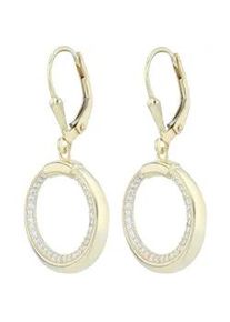 Adelia&acute;s Paar Ohrh&auml;nger ADELIA ́S "Damen Ohrringe &ndash; Ohrh&auml;nger aus 925 Silber mit Zirkonia", Damen, Gr. Damen, Silber 925 (Sterlingsilber), gold, Ohrringe, Eine sch&ouml;ne Geschenkidee f&uuml;r jeden Anlass