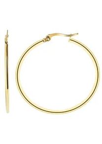 Adelia&acute;s Paar Creolen ADELIA ́S "Damen Ohrringe &ndash; Creole aus Edelstahl", Damen, Gr. Damen, Edelstahl, gold, Ohrringe, Ein Geschenk, das Freude macht