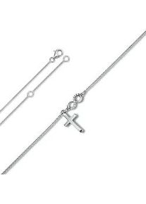 Silberkette ONE ELEMENT "Zirkonia Halskette aus 925 Silber 45 cm", silber, Halsketten, Damen, Silber 925 (Sterlingsilber), Silberkette, Pers&ouml;nlicher Akzent &ndash; schlicht, modern, aussagekr&auml;ftig