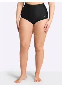 sheego Gro&szlig;e Gr&ouml;&szlig;en Bikini-Hose in High-Waist-Form, mit Shaping-Effekt, schwarz, Gr&ouml;&szlig;e 46 - Damen