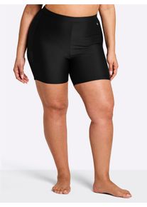 sheego Gro&szlig;e Gr&ouml;&szlig;en Badeshorts mit kleiner Tasche, schwarz, Gr&ouml;&szlig;e 50 - Damen