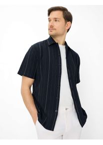 Brax Herren Hemd Style LUKE marine, Blau, Gr. L