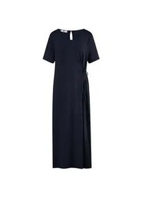 Jersey-Kleid Rundhals-&shy;Ausschnitt Emilia Lay blau, 50