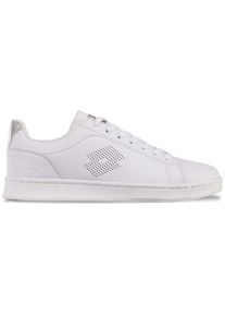 Sneaker Lotto, Damen, Gr. 36, wei&szlig; (wei&szlig;, multi), Synthetik, clean, Schuhe Sneaker, - mit changierendem Metallic Material an der Ferse