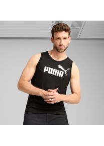 Tanktop Puma "ESS NO. 1 LOGO TANK", Herren, Gr. XL, schwarz (Puma schwarz), Jersey, Obermaterial: 100% Baumwolle, bedruckt, regular fit normal, Rundhals, Tops Tanktop, Regular Fit, &auml;rmellos, mit Rundhalsausschnitt, mit Gummiprint