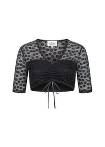 N&uuml;bler Dirndlbluse N&Uuml;BLER "Dirndlbluse kurzarm Moni", Damen, Gr. 40, schwarz, Obermaterial: 85% Polyamid PA. 15% Elasthan EL., Blusen Dirndlbluse