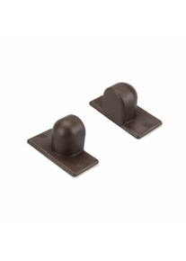 Magnethalter f&uuml;r Sichtschutz Liedeco Gr. 1, braun, B:4,4cm H:2,1cm, Kunststoff, Metall, Sichtschutzbefestigungen, Magnethalter f&uuml;r Sichtschutz, Pendelsicherung f&uuml;r Aluminium-Jalousien