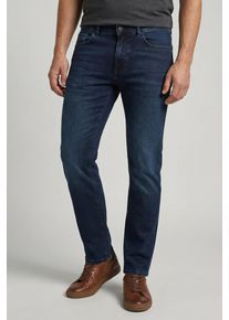 5-Pocket-Jeans Camel Active "MADISON", Herren, Gr. 42, L&auml;nge 34, blau (dunkelblau, used), Denim/Jeans, Obermaterial: 92% Baumwolle, 6% Elastomultiester, 2% Elasthan, leichte Abriebeffekte, schmal lang, Jeans 5-Pocket-Jeans, leichter Used-Look