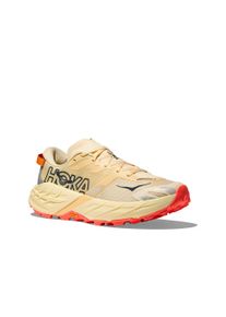 Trailrunningschuh Hoka One One "SPEEDGOAT 7", Damen, Gr. 43, vintage gelb, neon flame, Synthetik, Textil, Schuhe Trailrunningschuh