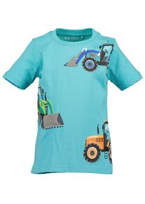 Shorty Blue Seven, Jungen, Gr. 128 (134), lagune, Jersey, Obermaterial: 100% Baumwolle, bedruckt, unifarben, Basic normal, Rundhals, Homewear-Sets Shorty