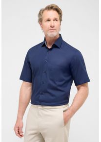 Kurzarmhemd Eterna "MODERN FIT", Damen, Gr. 41, Normalgr&ouml;&szlig;en, blau (navy), Popeline, 100% Baumwolle, tailliert, Hemden Kurzarmhemd, NON IRON (b&uuml;gelfrei)