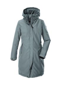 G.I.G.A. by Killtec Funktionsmantel "GW 80 WMN CT", Damen, Gr. 36, blau (graublau), Obermaterial: 100% Polyester;Obermaterial 2: 100% Polyester;Futter: 100% Polyester;F&uuml;llung: 100% Polyester, G.I.G.A. DX BY KILLTEC, M&auml;ntel Funktionsmantel, Wind- und wasserdichter Damenmantel mit Kapuze und 2-Wege-Zipper
