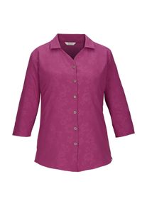 Funktionshemd Killtec "KOS 62 WMN WVN SHRT", Damen, Gr. 46, Normalgr&ouml;&szlig;en, pink, Obermaterial: 100% Polyester, Hemden Funktionshemd, Schnelltrocknende Bluse mit floralem Print und R&uuml;ckenraffung