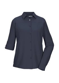 Funktionshemd Killtec "KOS 61 WMN WVN SHRT", Damen, Gr. 46, Normalgr&ouml;&szlig;en, nachtblau, Obermaterial: 100% Polyester;Futter: 100% Polyester, Hemden Funktionshemd, Schnelltrocknende, krempelbare Damen Funktionsbluse