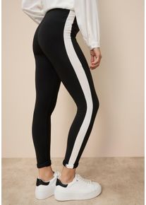 Leggings Flashlights, Damen, Gr. 34, N-Gr, schwarz, Jersey, Obermaterial: 95% Baumwolle, 5% Elasthan, unifarben mit Farbeinsatz, sehr figurbetont lang, Hosen Leggings, Mit Seitenstreifen, Topseller