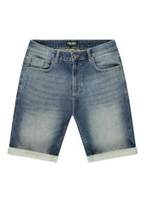 Jeansbermudas Cars Jeans "COLORADO Denim Short", Herren, Gr. XL, N-Gr, schwarz used, Denim/Jeans, Obermaterial: 76% Baumwolle, 22% Polyester, 2% Elasthan, Abriebeffekte, Basic kniefrei, Jeans Jeansbermudas