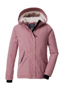 Funktionsjacke Killtec "KOW 235 GRLS JCKT", Kinder, Gr. 176, rosa (pink), Obermaterial: 88% Polyester, 12% Baumwolle;Futter: 100% Polyester;F&uuml;llung: 100% Polyester, Jacken Funktionsjacke, Wind- und wasserdichte Kids-Jacke mit Teddyfell und Teflon EcoElite&trade;