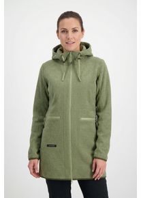 Fleecejacke Icepeak "AMES", Damen, Gr. XL, light gr&uuml;n, Obermaterial: 100% Polyester, Jacken Fleecejacke, sportlicher Stil, mit Kapuze und Kordelz&uuml;gen