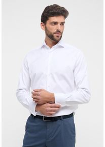 Langarmhemd Eterna "MODERN FIT", Damen, Gr. 46, Normalgr&ouml;&szlig;en, wei&szlig;, Twill, 100% Baumwolle, tailliert, Umschlagmanschette, Hemden Langarmhemd, NON IRON (b&uuml;gelfrei)
