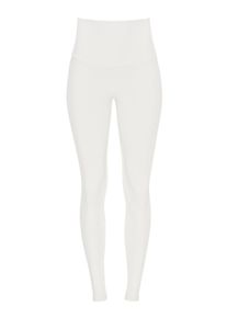 Leggings WINSHAPE "Functional Comfort HWL117C", Damen, Gr. XXL, Normalgr&ouml;&szlig;en, cream, 85% Polyester, 15% Elasthan, Hosen Leggings, mit V-Shape Applikation und Core-Bund