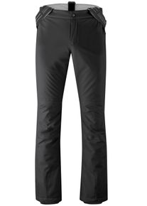 Skihose Maier Sports "Joscha Slim", Herren, Gr. 25, Kurzgr&ouml;&szlig;en, schwarz, 100% Polyester, Hosen Skihose, Herren Schneehose mit Hosentr&auml;gern, wasserdicht und winddicht