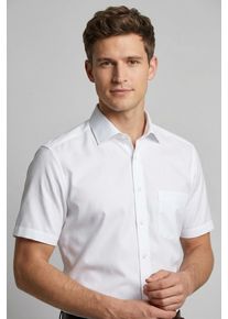 Kurzarmhemd MARVELIS, Herren, Gr. 40, N-Gr, wei&szlig;, Web, Obermaterial: 100% Baumwolle, Hemden Kurzarmhemd, modern fit, Busnesshemd, New Kentkragen, b&uuml;gelfrei