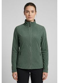 Fleecejacke Killtec "KW 456 WMN FLC JCKT ZW", Damen, Gr. 44, gr&uuml;ngrau, Obermaterial: 100% Polyester, Jacken Fleecejacke, &Uuml;bergangsjacke