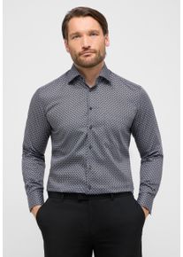 Langarmhemd Eterna "COMFORT FIT", Damen, Gr. 44, Normalgr&ouml;&szlig;en, grau (anthrazit), Twill, 100% Baumwolle, normal, Manschette, Hemden Langarmhemd, NON IRON (b&uuml;gelfrei)