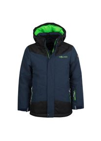 Funktionsjacke Trollkids "KIDS NOREFJELL JACKET", Kinder, Gr. 116, blau (navy melange), Web, Obermaterial: 100% Polyester. Futter: 100% Polyamid. Wattierung: 100% Polyester, unifarben mit Farbeinsatz, normal, hoch geschlossener Ausschnitt, eingesetzt eingefasste Kante mit Klettverschluss, Jacken Funktionsjacke, &Uuml;bergangsjacke