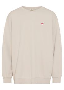 LEVI'S&reg; PLUS Sweatshirt LEVI'S PLUS "BIG ORIGINAL HM CREW", Herren, Gr. 4XL (72/74), pumice stone, Sweatware, Obermaterial: 100% Baumwolle, h&uuml;ftbedeckend, Rundhals, Sweatshirts Sweatshirt, mit Batwing-Logobadge