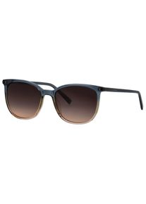 Marc O'Polo Sonnenbrille MARC O'POLO "Modell 506188", Damen, blau, gelb verlauf transparent, durchscheinend, Sonnenbrillen Sonnenbrille, Form Feminin, Logoschriftzug auf B&uuml;gel, Kunststofffassung