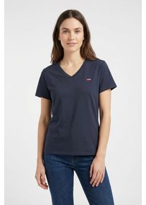 LEVI'S&reg; PLUS V-Shirt LEVI'S PLUS "V NECK TEE", Damen, Gr. XXXL (54/56), navy blazer, Jersey, Obermaterial: 100% Baumwolle, figurumspielend h&uuml;ftlang, V-Ausschnitt, Shirts V-Shirt, Figurumspielende Passform