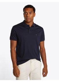 Poloshirt Tommy Hilfiger "LIQUID COTTON ESSENTIAL REG POLO", Herren, Gr. M, blau (desert sky), Jersey, Obermaterial: 100% Baumwolle, Shirts Poloshirt