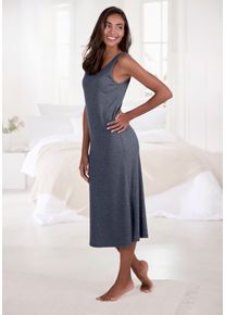 Tr&auml;gerkleid Vivance Dreams, Damen, Gr. 32/34, N-Gr, grau (anthrazit), Rippstrick, Obermaterial: 63% Polyester, 33% Viskose, 4% Elasthan, unifarben, Basic, bequem Midi, Rundhals, Kleider Tr&auml;gerkleid, in weicher Rippqualit&auml;t