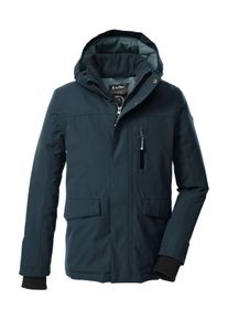 Funktionsjacke Killtec "KOW 233 BYS JCKT", Jungen, Gr. 128, blau (nachtblau), Obermaterial: 88% Polyester, 12% Baumwolle;Futter: 100% Polyester;F&uuml;llung: 100% Polyester, Jacken Funktionsjacke, Wind- und wasserdichte Kinderjacke mit Teflon EcoElite&trade; Impr&auml;gnierung