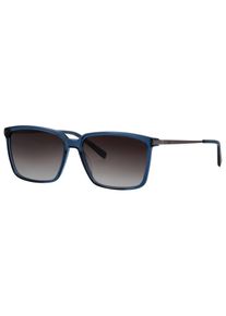 HUMPHREY&acute;S eyewear Sonnenbrille HUMPHREY&acute;S EYEWEAR "Modell 585352", Herren, blau, transparent, leicht transparent, Sonnenbrillen Sonnenbrille, Form Karree/Eckig, Logoschriftzug auf B&uuml;gel, Kombifassung