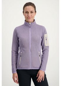 Fleecejacke Icepeak "BOWERSVILLE", Damen, Gr. M, lila, Fleece, Obermaterial: 100% Polyester, kontrastfarbene Details, unifarben, Basic normal, elastischer Bund, Jacken Fleecejacke, sportlicher Stil, leichtes Thermal-Material, schnell trocknend