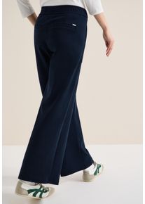 Stoffhose Cecil "Style Neele", Herren, Gr. L (42), L&auml;nge 30, universal blau, Web, Obermaterial: 66% Modal, 34% Polyester, unifarben, regular fit lang, Hosen Stoffhose, mit elastischem Bund